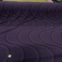 Lycra faconne art deco teinte violet zinzolin 1