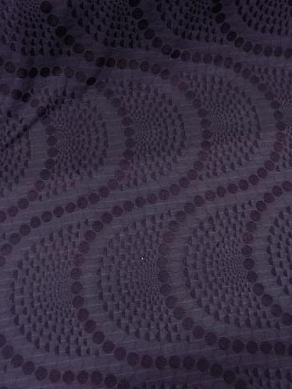Lycra faconne art deco teinte violet zinzolin 2 