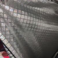 Lycra fin noir avec cubes paillettes arc en ciel 4 