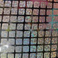 Lycra fin noir avec cubes paillettes arc en ciel 5 