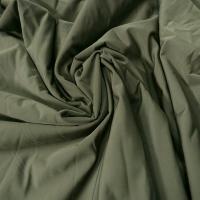 Lycra fin satine kaki fonce 1