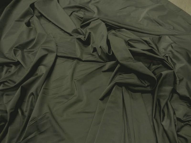 Lycra fin satine kaki fonce 5