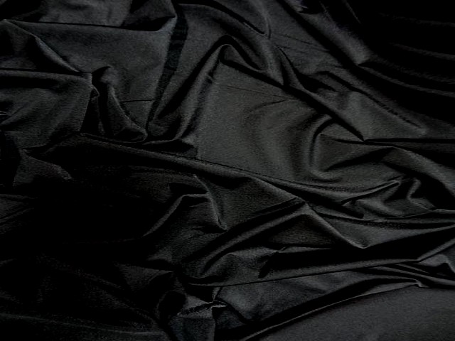 Lycra fin satine noir 2