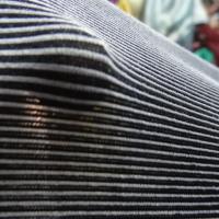 Lycra finement cotele moire noir et gris perle 3 