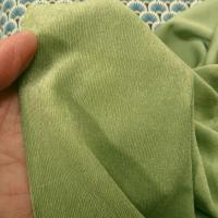 Lycra finement cotele teinte vert pistache 5