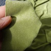 Lycra finement cotele teinte vert pistache 6 