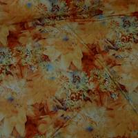 Lycra fleur de nenuphar teintes aurore et corail 1