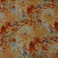 Lycra fleur de nenuphar teintes aurore et corail 2