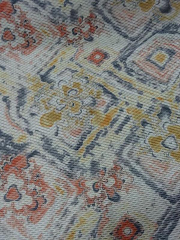 Lycra grege fleurs taches d encre 1