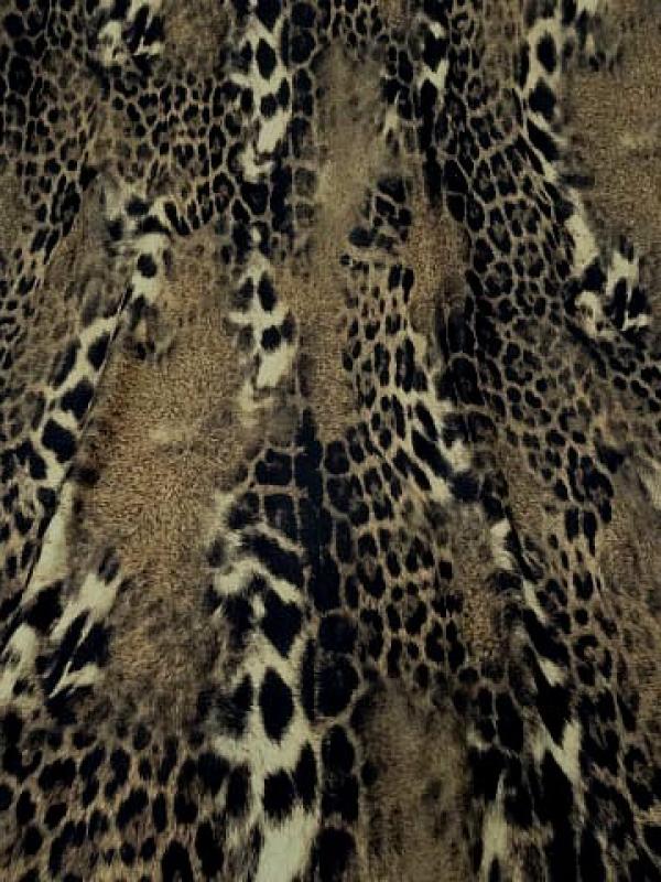 Lycra imprime peau de jaguar flou 2 