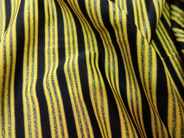 Lycra jaune rayures et lignes 4