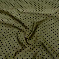 Lycra kaki pois noir moyen 1