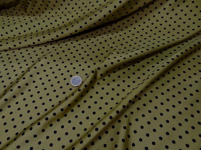 Lycra kaki pois noir moyen 2
