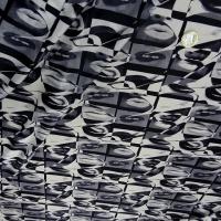 Lycra lips carres noir et blanc 2 