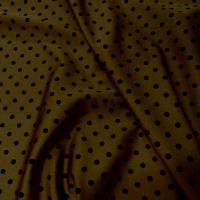 Lycra marron speculoos pois noirs moyens 1 