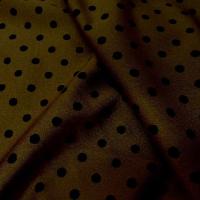 Lycra marron speculoos pois noirs moyens 3 