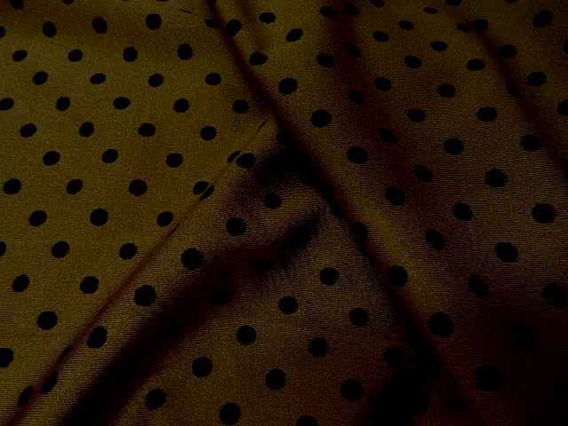 Lycra marron speculoos pois noirs moyens 3