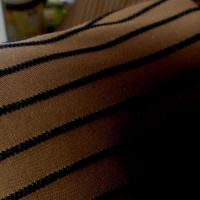 Lycra moka rayures point bourdon 2 1