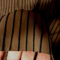 Lycra moka rayures point bourdon 3 1