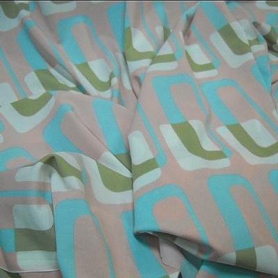 Lycra motif annees 60 graphique pastel 2 