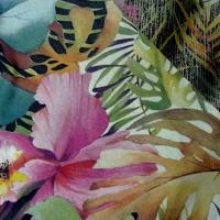 Lycra motif jungle lurex reversible 1 
