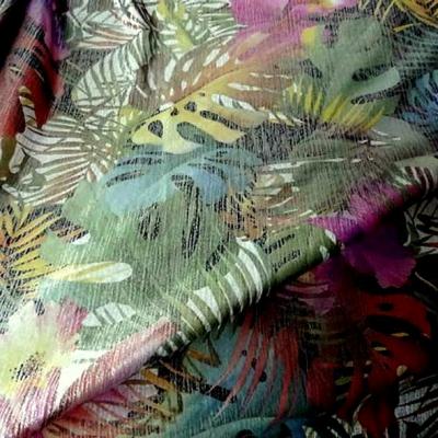 Lycra motif jungle lurex reversible 2 