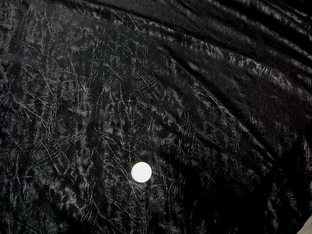 Lycra noir aspect froisse 1