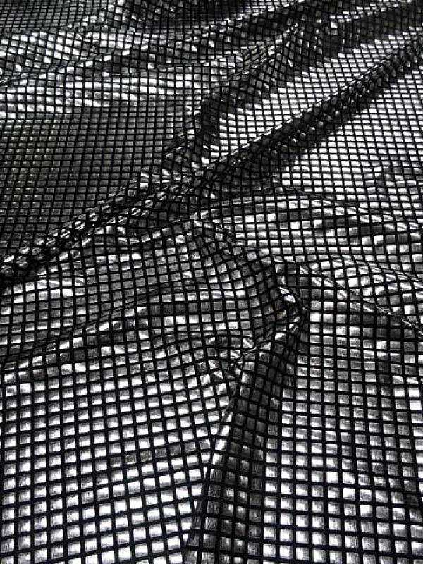 Lycra noir cubes 3d argent 3 