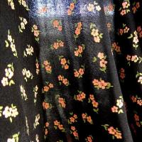 Lycra noir fin fleuri 3