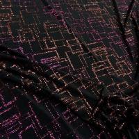 Lycra paillettes matrice rose orange 1