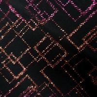 Lycra paillettes matrice rose orange 2 