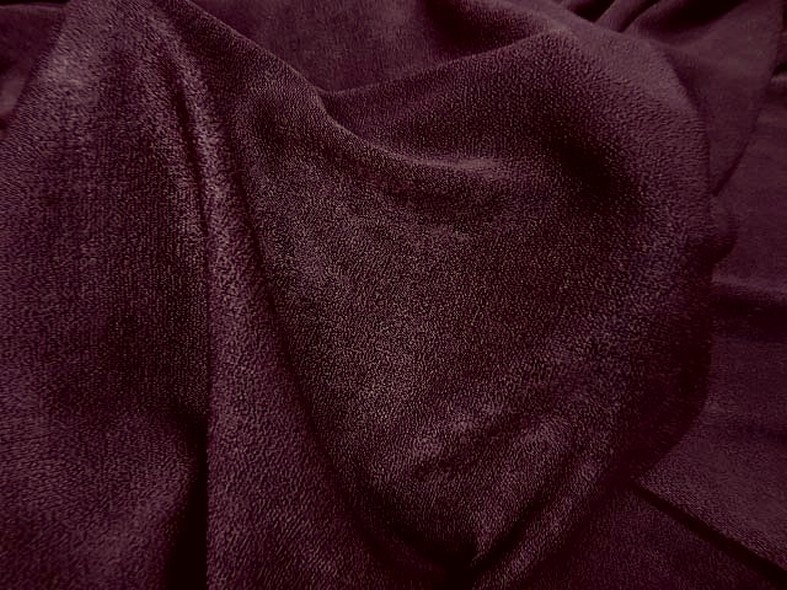 Lycra prune tisse crepe 1 1