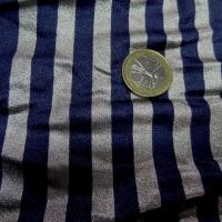 Lycra raye bleu nuit et gris metal 1