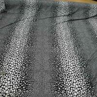 Lycra rayures de pois en perspective blanc noir 2