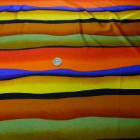 Lycra rayures dunes teintes crepusculaires 2 