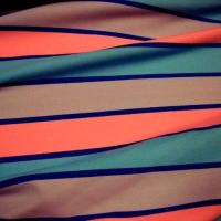 Lycra rayures et bandes tricolore 3