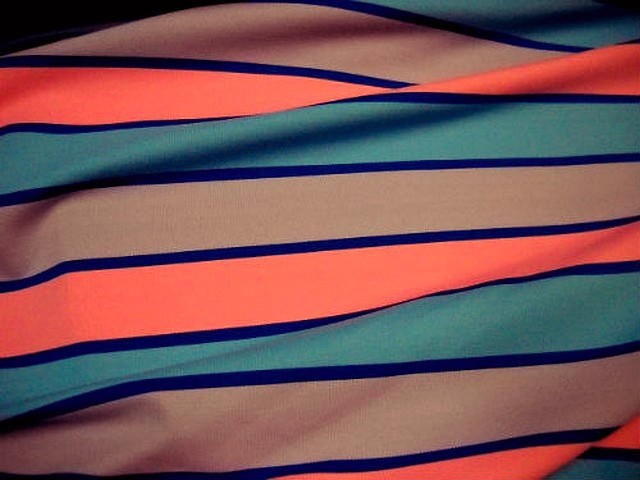 Lycra rayures et bandes tricolore 3
