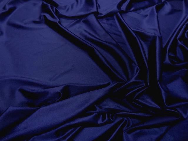 Lycra satine bleu saphir 