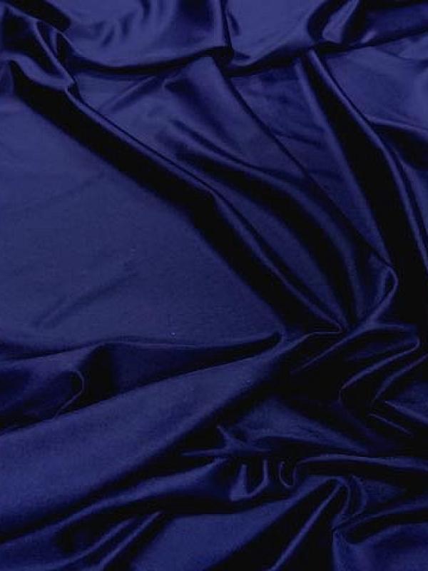 Lycra satine bleu saphir 