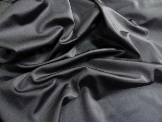 Lycra satiné gris moyen