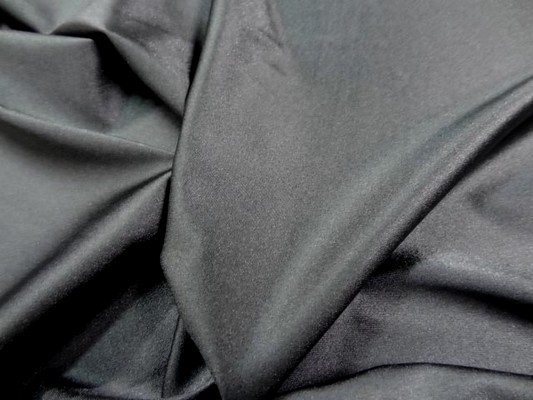 Lycra satiné gris moyen 9