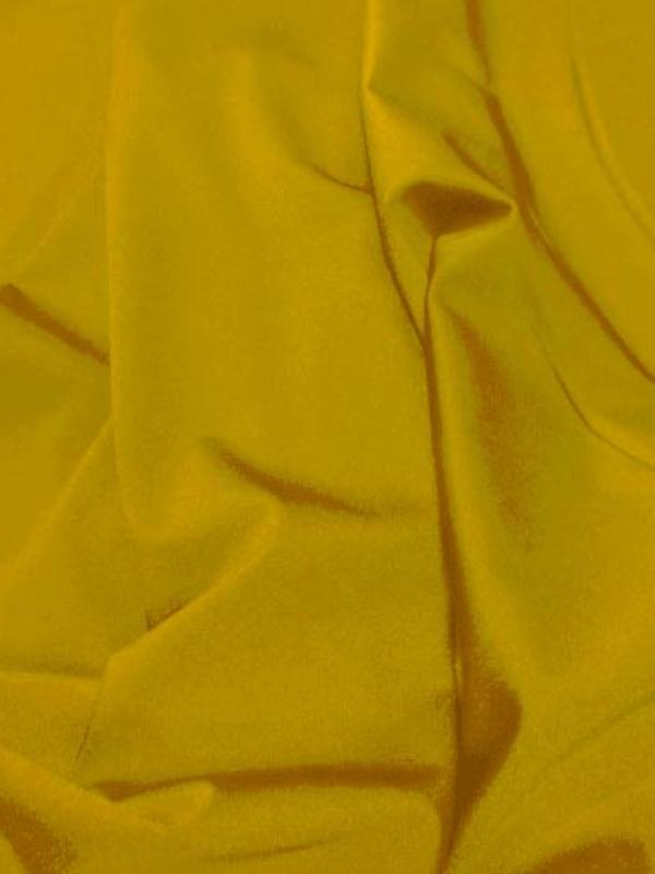Lycra satine jaune citron 