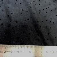 Lycra satine noir flamenco a pois velours 1 