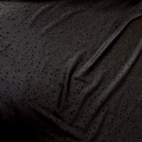 Lycra satine noir flamenco a pois velours 5 