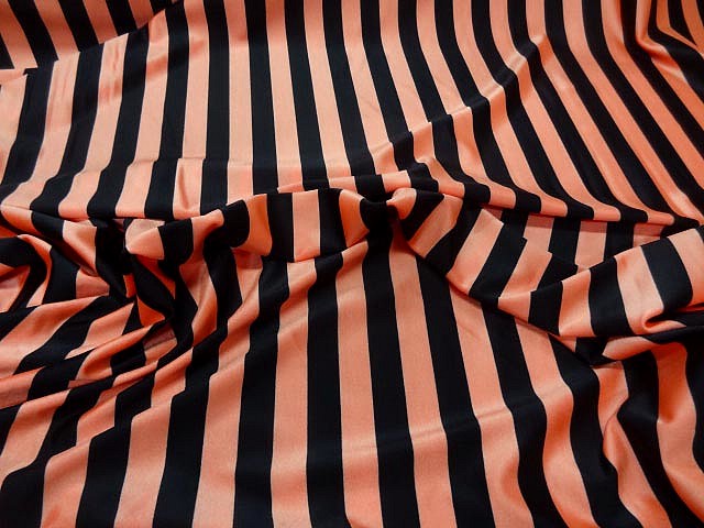Lycra saumon et noir rayures bagnard moyennes 1