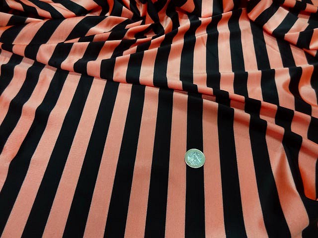 Lycra saumon et noir rayures bagnard moyennes 2