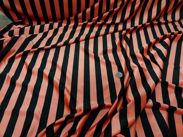 Lycra saumon et noir rayures bagnard moyennes 4