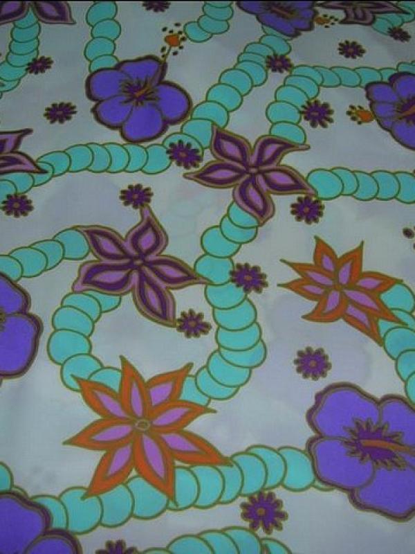 Lycra vermiculaire fleuri 2 