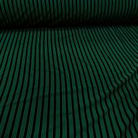 Lycra vert emeraude rayures et lignes noires 1