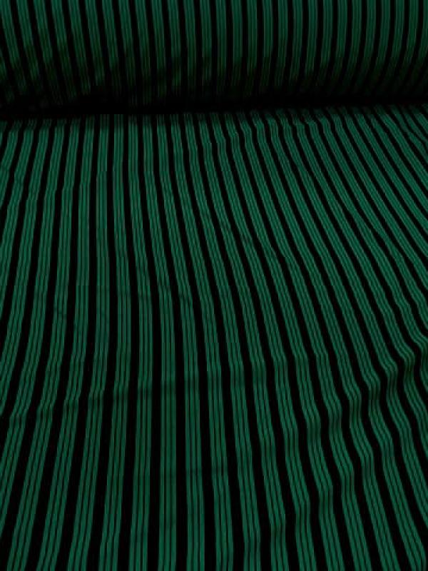 Lycra vert emeraude rayures et lignes noires 1 